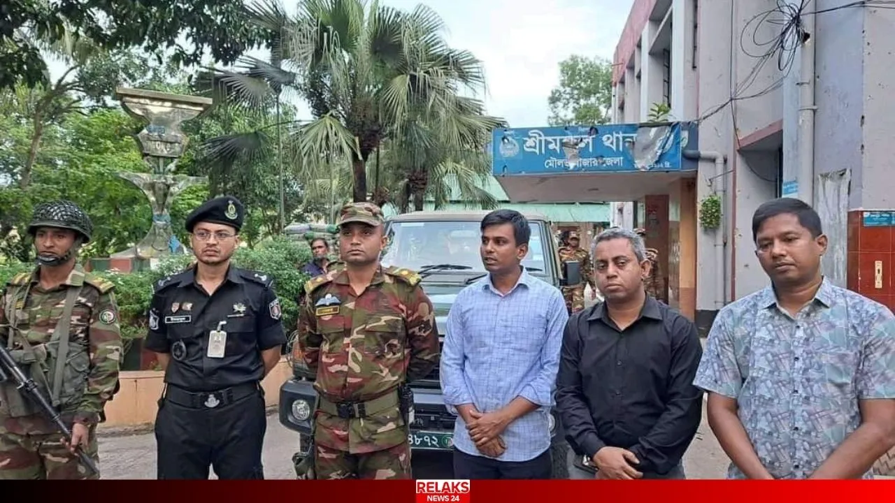 শ্রীমঙ্গলে সেনাবাহিনীর সহায়তায় পুলিশিং কার্যক্রম শুরু