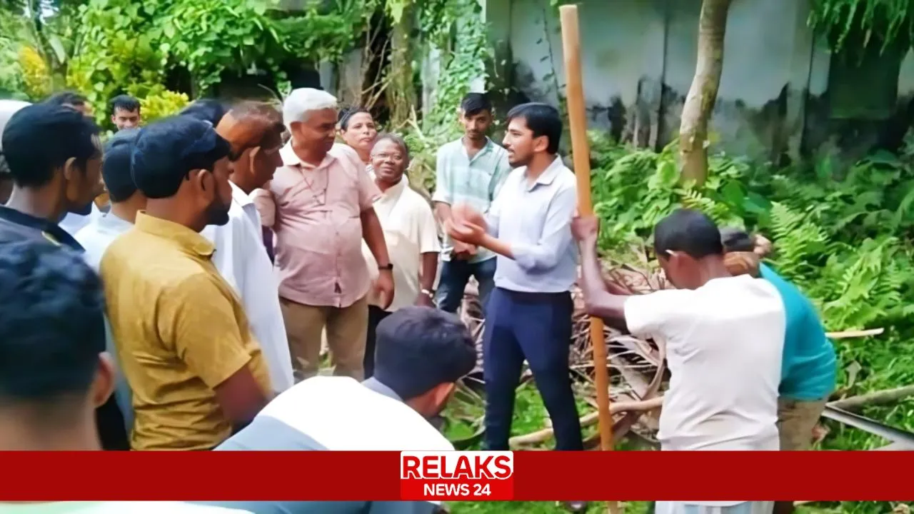 দীর্ঘদিনের জমির সীমানার বিরোধ নি'ষ্প'ত্তি করলো প্রশাসন