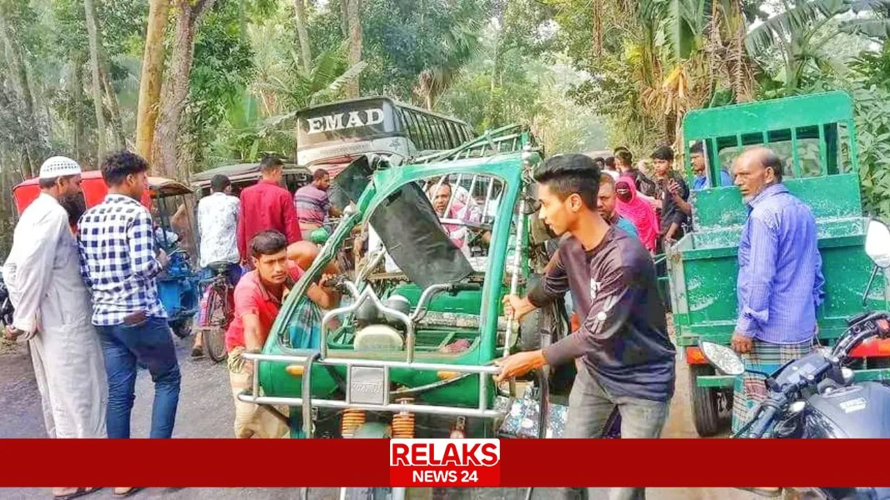 পিরোজপুরে‌ বাস-অটোরিক্সার সংঘর্ষে একজন নিহত