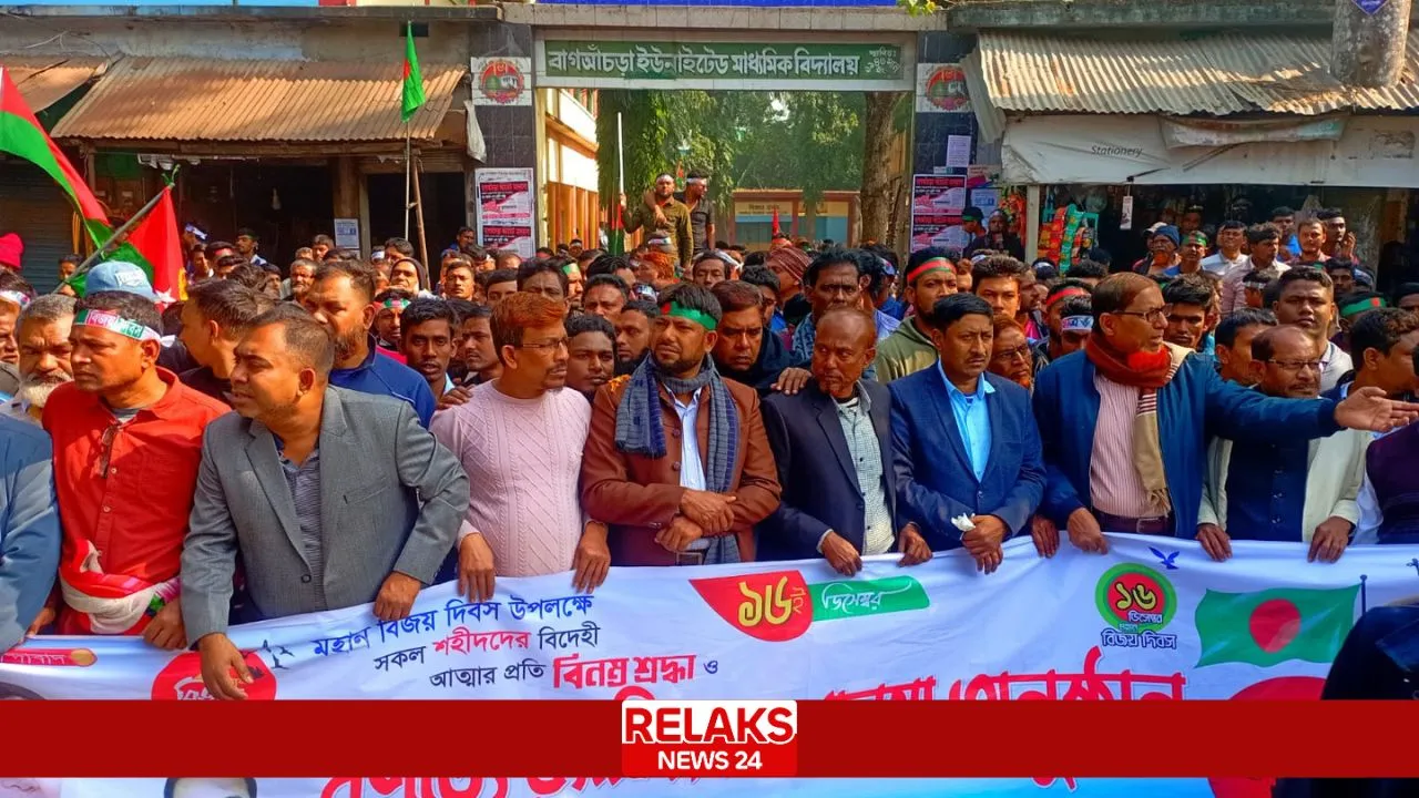 শার্শা বাগআঁচড়া বিএনপির উদ্যোগে বিজয় র‍্যালী